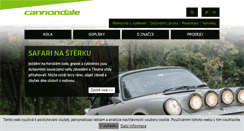 Desktop Screenshot of cannondalebikes.cz