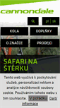 Mobile Screenshot of cannondalebikes.cz