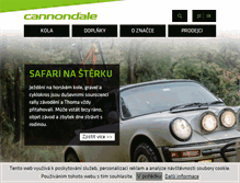 Tablet Screenshot of cannondalebikes.cz